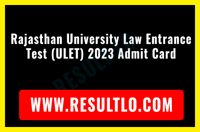 ULET 2023 Admit Card