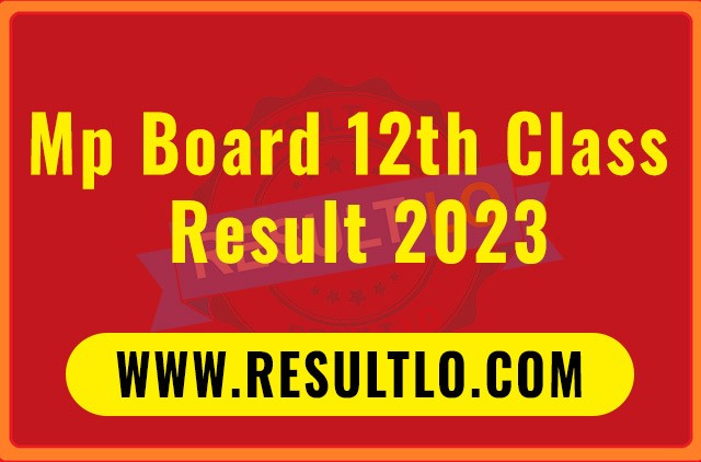 mp board exam 2023 result date class 12