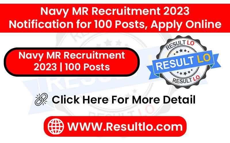 Navy MR Recruitment 2023 100 Posts