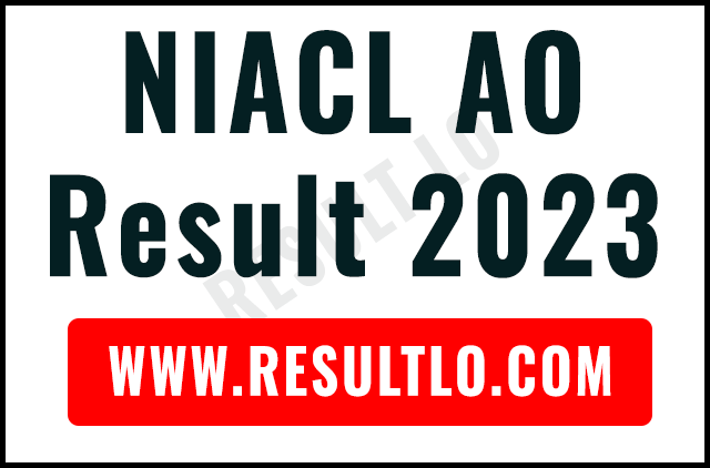 NIACL AO Result 2023