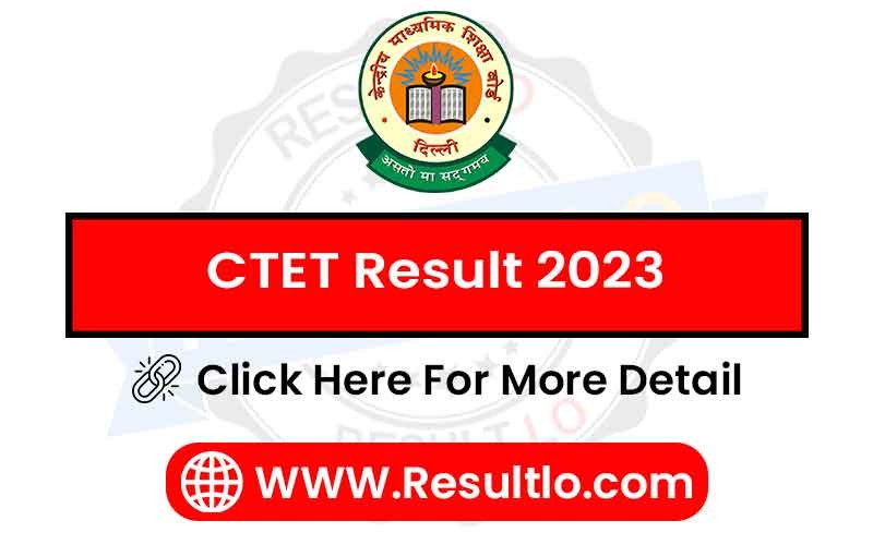 CTET Result 2023