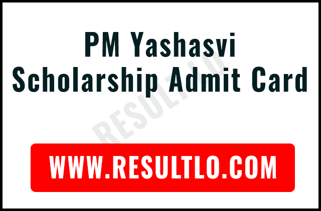 PM Yashasvi Scholarship Admit Card