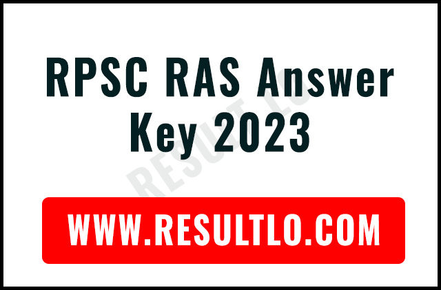 RPSC RAS Answer Key 2023