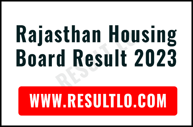 Rajasthan Housing Board Result 2023