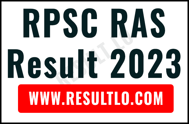 RPSC RAS Result 2023