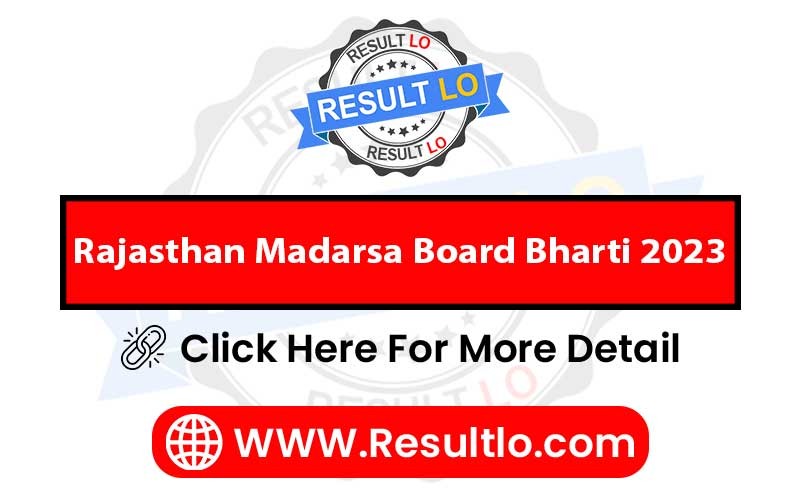 Rajasthan Madarsa Board Bharti 2023