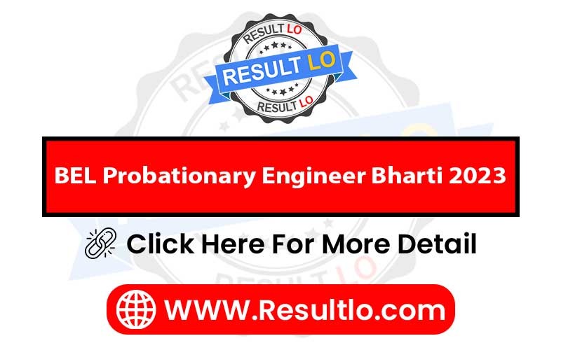 BEL Probationary Engineer Bharti 2023