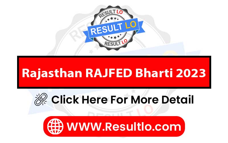 Rajasthan RAJFED Bharti 2023