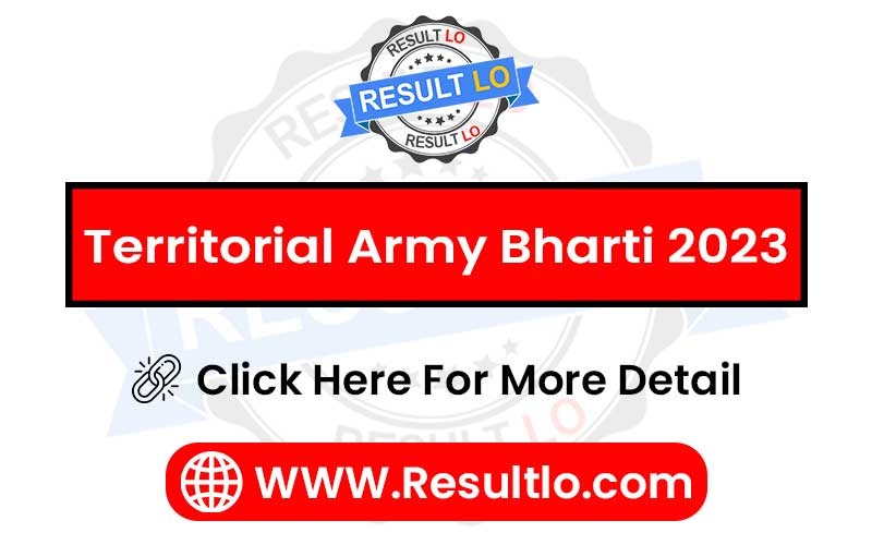 Territorial Army Bharti 2023