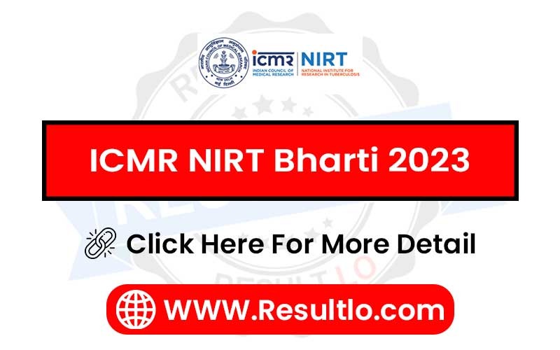 ICMR NIRT Bharti 2023