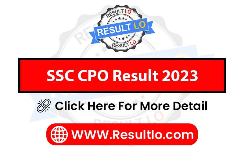 SSC CPO Result 2023