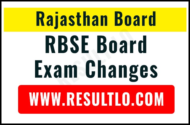 RBSE Board Exam Changes