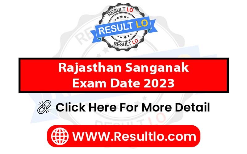 Rajasthan Sanganak Exam Date 2023