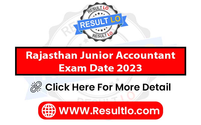 Rajasthan Junior Accountant Exam Date 2023