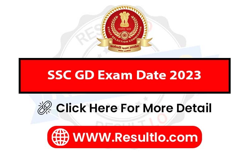 SSC GD Exam Date 2023