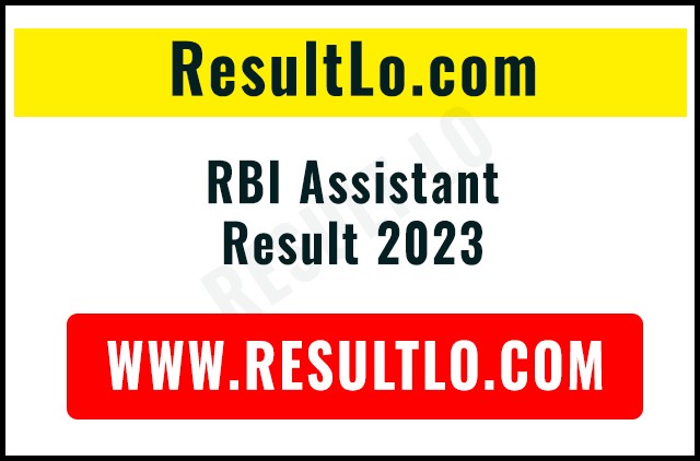 RBI Assistant Result 2023