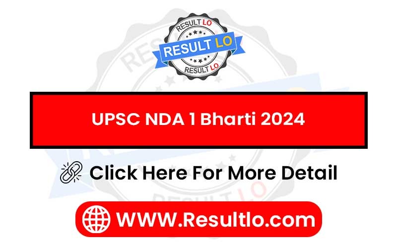 UPSC NDA 1 Bharti 2024