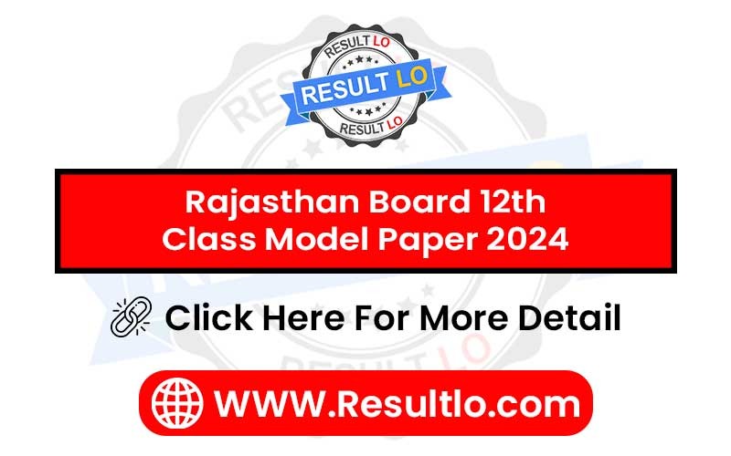 Rajasthan Board 12th Class Model Paper 2024