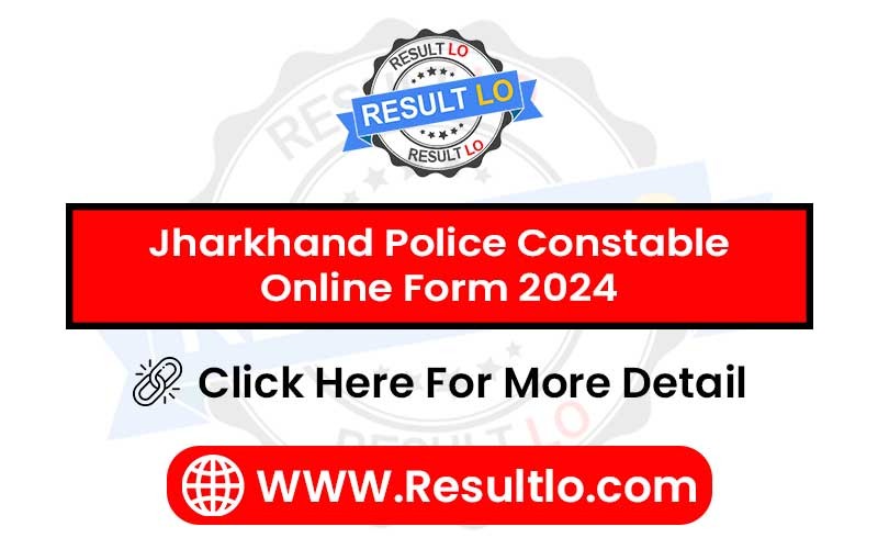 Jharkhand Police Constable Online Form 2024