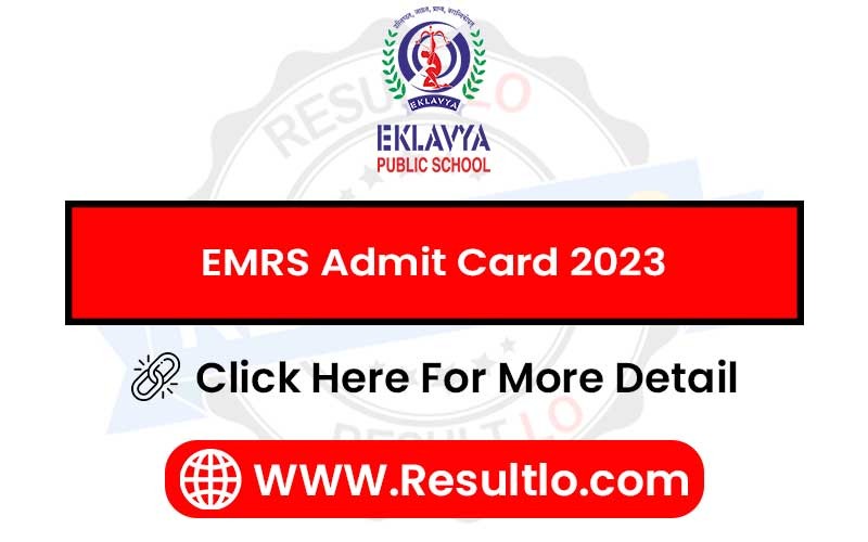 EMRS Admit Card 2023