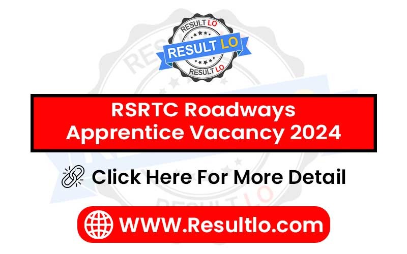 RSRTC Roadways Apprentice Vacancy 2024