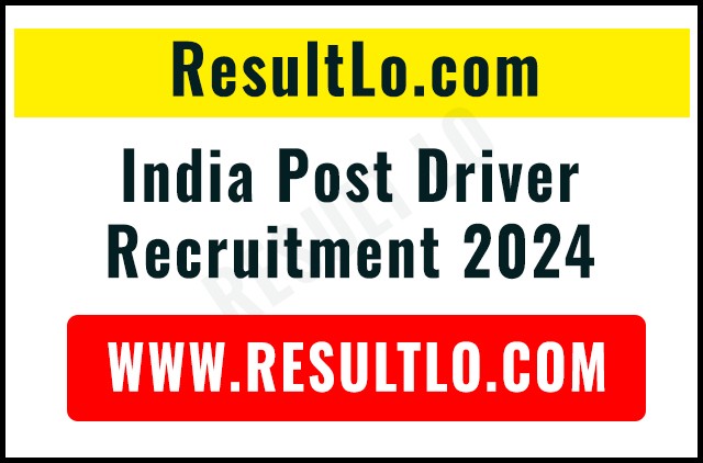 India Post Driver Recruitment 2024