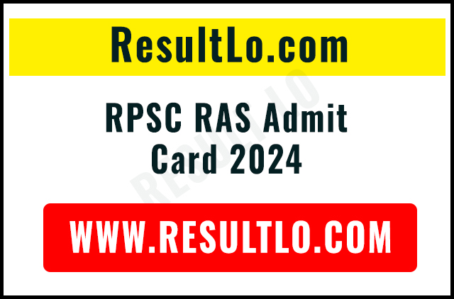 RPSC RAS Admit Card 2024