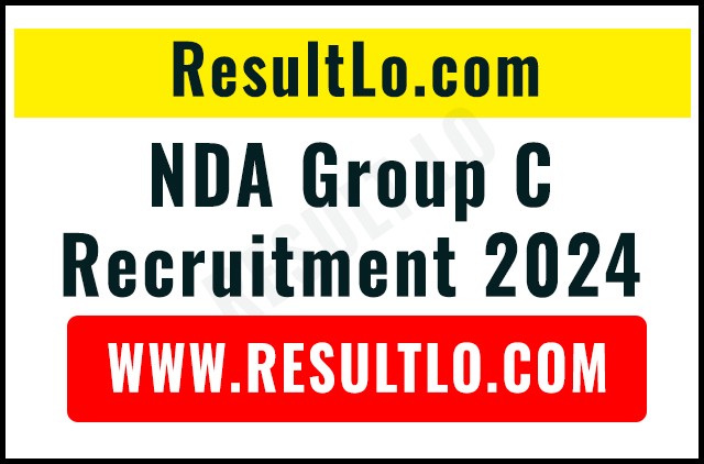 NDA Group C Recruitment 2024