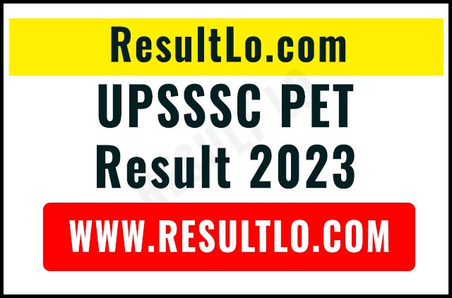 UPSSSC PET Result 2023