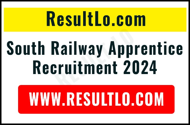 South Railway Apprentice Recruitment 2024