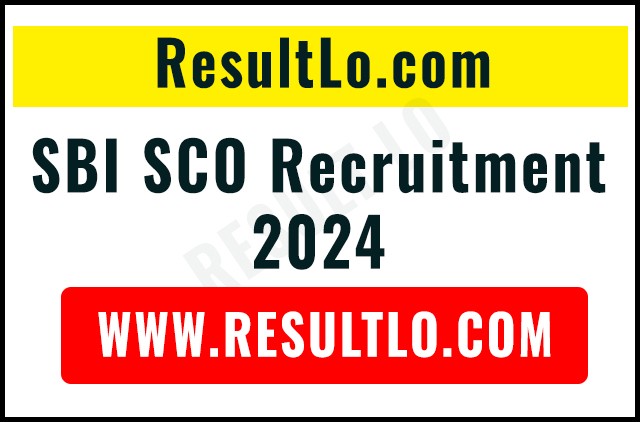 SBI SCO Recruitment 2024