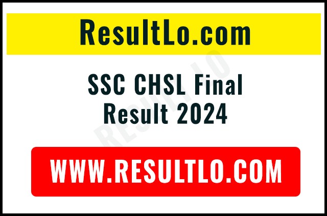 SSC CHSL Final Result 2024