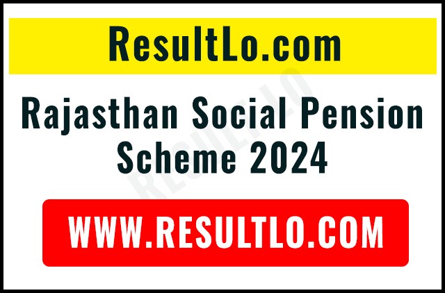 Rajasthan Social Pension Scheme 2024