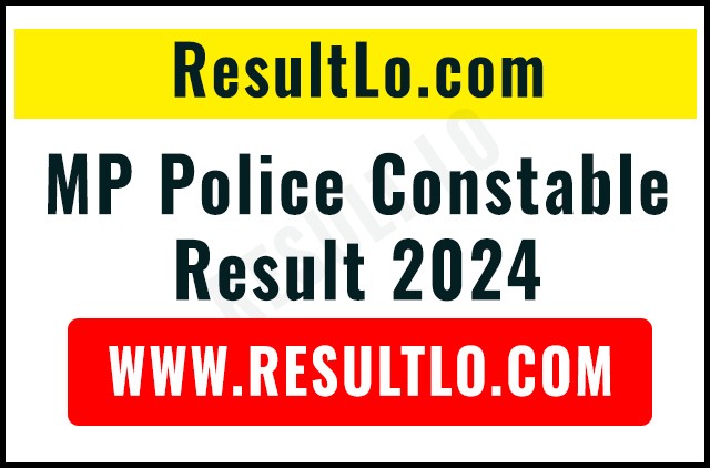 MP Police Constable Result 2024