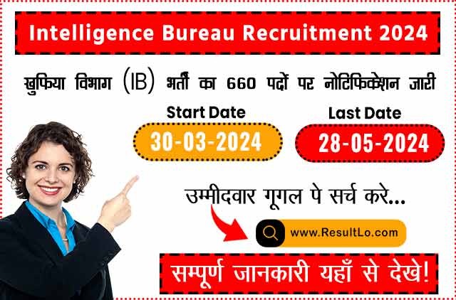 Intelligence Bureau Recruitment 2024