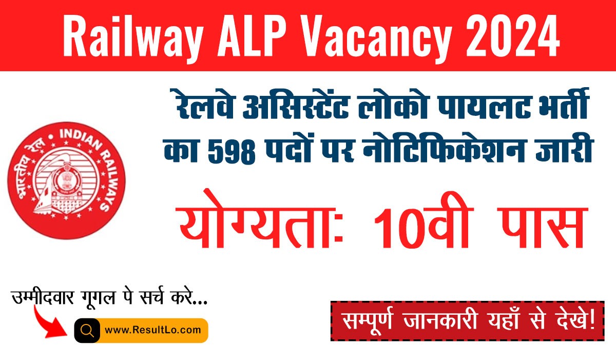 Railway ALP Vacancy 2024