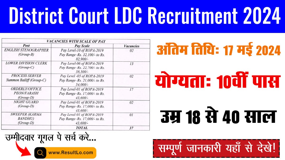 District Court LDC Recruitment 2024