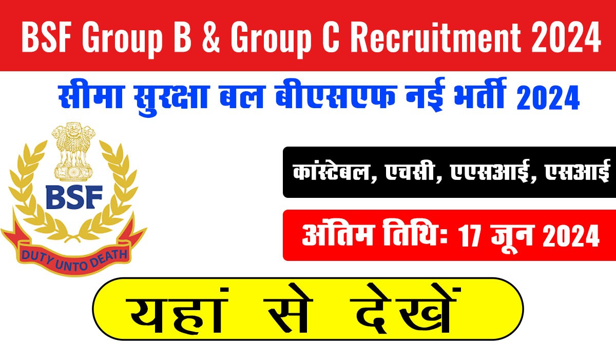 BSF Group B & Group C Recruitment 2024