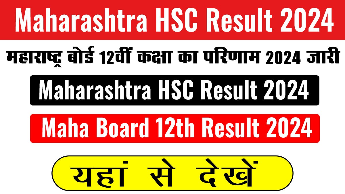 Maharashtra Board 12th Result 2024