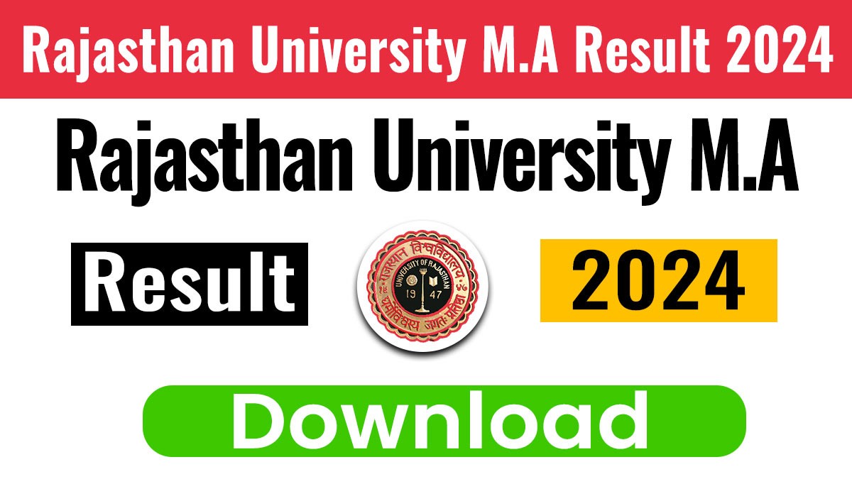 Rajasthan University M.A Result 2024