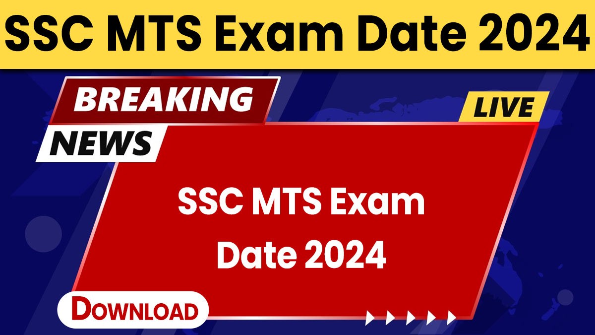 SSC MTS Exam Date 2024