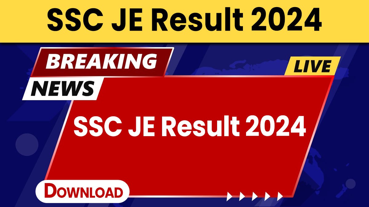 SSC JE Result 2024