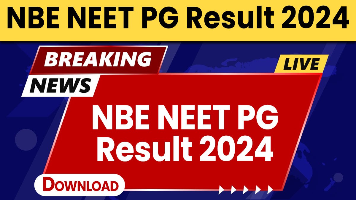 NBE NEET PG Result 2024