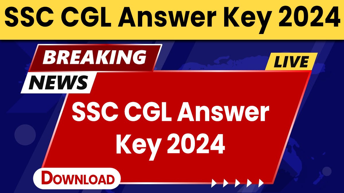 SSC CGL Answer Key 2024