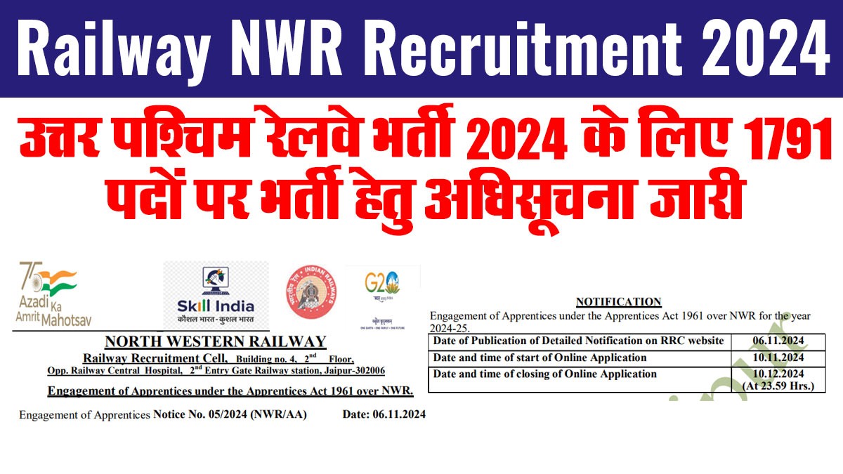 Railway NWR Recruitment 2024