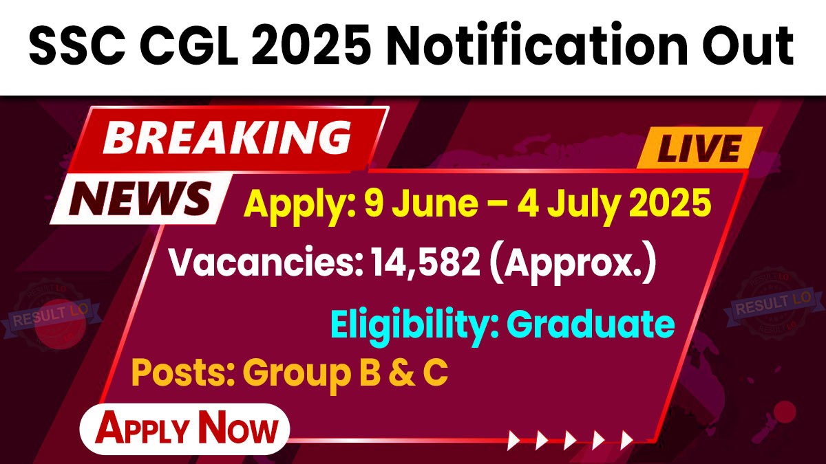 SSC CGL 2025 Recruitment 2025